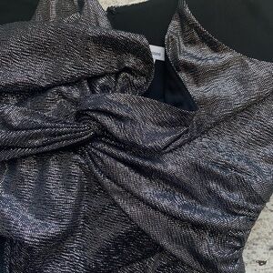 Metallic Silver Dress